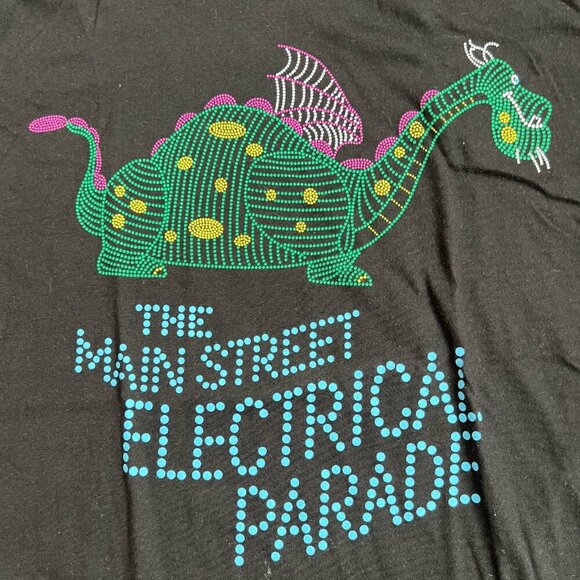Disneyland Passholder Exclusive Main Street Electrical Parade Black Tee Size S - Picture 2 of 5
